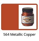 Metāliska krāsa "Lumiere" #564 audumam, ādai, kokam, papīram, 66.54 ml, metālisks vara tonis