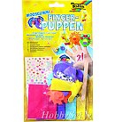 Radošais komplekts putugumijas pirkstiņleļļu izgatavošanai "Finger Puppets Kit-ZOO ANIMALS", 5 tēlu