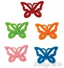 Декор из фетра "Butterfly", 6.2 x 4.2 см, 6 шт