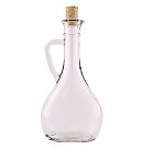 Stikla pudele "Giulia" ar korķi, H:21cm, ovāla pamatne 7x10cm, 250ml