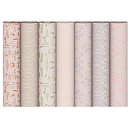 Kraftpapīrs dāvanu iesaiņošanai "Eco Recycled Design", 70g/ m2, rullis 70cm x 2m, 1 gab., dažādi dizaini