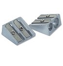 Dubultais zīmuļu asināmais "9+7", metāla korpuss, zīmuļiem D:6.5-7.5mm un D:10-16mm