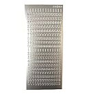 Motīvu uzlīmes "Numbers 1", 10x23 cm, sudraba krāsā