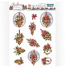 Izgrieztu motīvu loksne 3D atklātnēm "Yvonne Creations - Christmas Miracle - Pinecone", A4, 1 loksne, ZS
