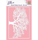 Plastikāta trafarets "Tree", paredzēts "mix-media" tehnikai, A6