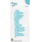 Formu izgriešanas trafarets "Christmas Scene dies: Scene with pinetrees and deer", 140x57mm, ZS