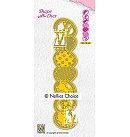 Formu izgriešanas trafarets "Shape Dies: Easter egg border", 154x34mm, L