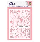 Plastikāta trafarets "Nellie's Choice Small Snowflakes", A6, ZS
