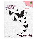 Silikona zīmogs Silhouette hartedief serie "Butterflies", 72x94 mm