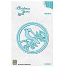 Formu izgriešanas trafaretu komplekts "Christmas scene dies - Bird on branch", D:10.8cm, 2 gab., ZS