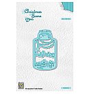 Formu izgriešanas trafarets "Wintery scene in bottle", 6.0x10cm, 1 gab., ZS