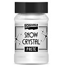 Strukturēta balta pasta ar mirdzumiem "Snow Crystal", uz ūdens bāzes, 100ml, Pentart