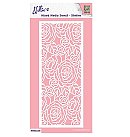 Plastikāta trafarets "Roses", paredzēts "mix-media" tehnikai, 85x205mm