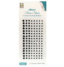 Pašlīmējošās strazas, D:3-5mm, 128 gab., melnas
