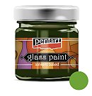 Caurspīdīga krāsa stiklam, uz šķīdinātāja bāzes, 30ml, rezēdu zaļa, Pentart