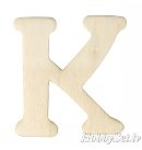 Koka burts "K", H:4cm