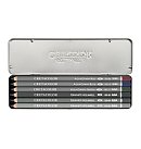 Akvareļu grafīta zīmēšanas un skicēšanas komplekts "AQUA GRAPH POCKET SET", 6 daļas, metāla kastē