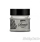 Metāliska akrila krāsa "GLAMOUR", 50 ml, platīns, Pentart