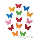 Декор из фетра "Butterfly", D:3 см, 14 шт