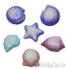 Formas-veidnes ziepju liešanai "Shells", 6 motīvi, 4 - 6.5сm
