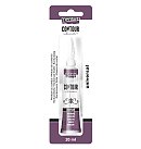 Mirdzoša kontūrkrāsa visām virsmām uz ūdens bāzes, metāla tubiņā, 20 ml, baklažānu violeta, Pentart