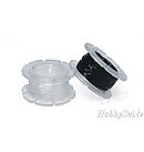 Elastīgs gumijas diegs, D:0.5mm, 5m, melns