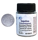 SAPOLINA metālisks pigmenta pulveris ziepju izgatavošanai, 20ml, sudrabots