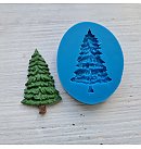 Silikona veidne "Ziemassvētku eglīte", apt. 2.5x4.6cm