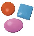 Formas-veidnes ziepju liešanai "Round/ oval/ square", apaļa D:6.5cm, ovāla 6.5x9cm, kantaina 6.2x6.2c