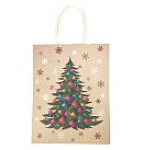 Papīra dāvanu maisiņš "Christmas tree", 21x27x11cm