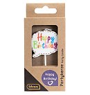 Svece "Happy Birthday", 1gab., Idena