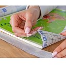 Self-adhesive book cover film, 40cm x 1m, transparent, Idena
