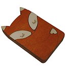 Koka kastīte ar vāciņu adatu uzglabāšanai "Fox", 5x8cm