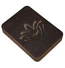 Koka kastīte ar vāciņu adatu uzglabāšanai "Grey pattern", 5x7cm