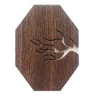 Koka kastīte ar vāciņu adatu uzglabāšanai "Tree", 5.2x7cm