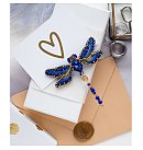 Rotas izšūšanas komplekts ar pērlītēm "Dragonfly", 82x85 mm