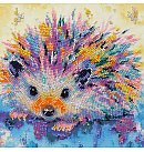 Izšūšanas komplekts ar pērlītēm "Hedgehog", 20x20 cm