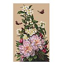 Izšūšanas komplekts krustdūrienā "Peonies", 20x30 cm