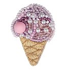 Rotas izšūšanas komplekts ar pērlītēm "Ice cream", 3,5x5cm