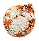 Rotas izšūšanas komplekts "Sleeping cat", 4,5x4,5cm