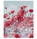 Izšūšanas komplekts krustdūrienā "Poppy field", 25x31cm