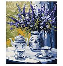 Komplekts gleznošanai pēc numuriem "Lavender tea party", audekls uz apakšrāmja, 40х50cm