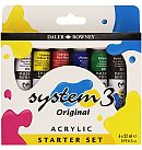 "System 3" akrila krāsu komplekts "STARTER SET", 6x22 ml