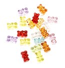 Pērles akrila "Bears", 17mm, 20gab.