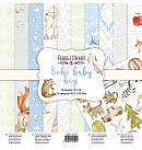 Skrapbukinga papīra kolekcija "Boho baby boy", 30.5x30.5cm, 200g/ m2, 10 divpusējas loksnes