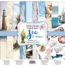 Scrapbooking paper collection "Sea of dreams", 30.5x30.5cm, 200g/ m2, 10 double-sided sheets