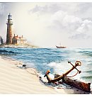 Scrapbooking paper collection "Sea of dreams", 30.5x30.5cm, 200g/ m2, 10 double-sided sheets