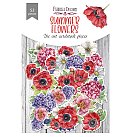 Izgrieztu papīra dekoru komplekts "Summer flowers", 52gab.