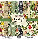 Skrapbukinga papīra kolekcija "Botany exotic", 20x20cm, 200g/ m2, 10 divpusējas loksnes