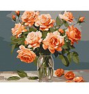 Komplekts gleznošanai pēc numuriem, "Refined bouquet", audekls uz apakšrāmja,40х50cm